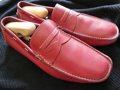 prada driving shoes ebay|prada men's slip on shoes.